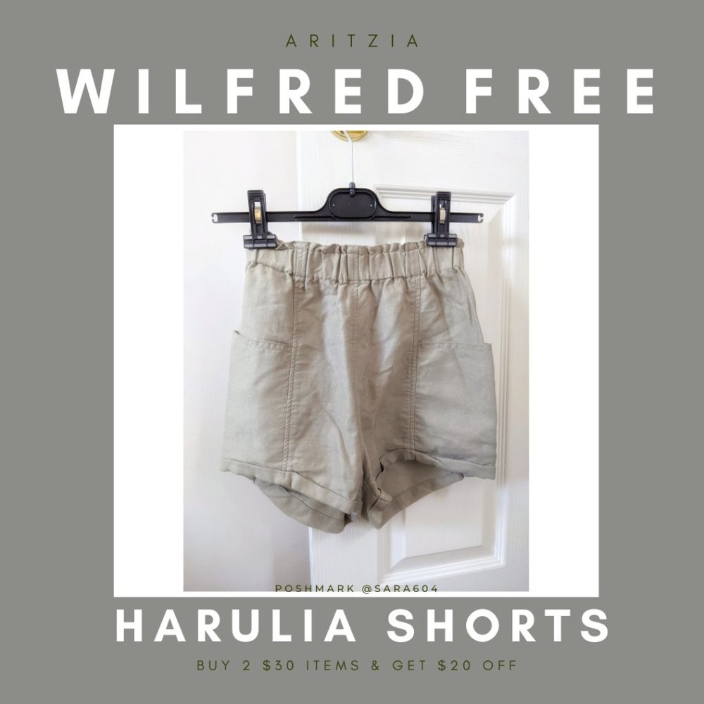 Aritzia Wilfred Free Harulia Linen Shorts